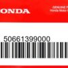 HONDA MOTOR EUROPE LTD.SLOUGH - 50661399000 GUMMI FUSSRASTE
