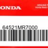 HONDA MOTOR EUROPE LTD.SLOUGH - 64521MR7000 STUETZE
