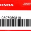 HONDA MOTOR EUROPE LTD.SLOUGH - 9807959819 ZUENDKERZE
