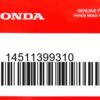 HONDA MOTOR EUROPE LTD.SLOUGH - 14511399310 BASIS