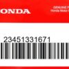 HONDA MOTOR EUROPE LTD.SLOUGH - 23451331671 ZAHNRAD