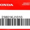 HONDA MOTOR EUROPE LTD.SLOUGH - 23801KJ1010 RITZEL ANTRIEB