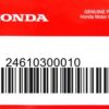 HONDA MOTOR EUROPE LTD.SLOUGH - 24610300010 SPINDEL SCHALTUNG