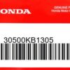 HONDA MOTOR EUROPE LTD.SLOUGH - 30500KB1305 ZUENDSPULE