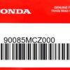HONDA MOTOR EUROPE LTD.SLOUGH - 90085MCZ000 SPEZIALSCHRAUBE