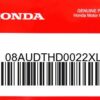 HONDA MOTOR EUROPE LTD.SLOUGH - 08AUDTHD0022XL HONDA HTG 1/4 ZIP TRICOLO