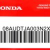 HONDA MOTOR EUROPE LTD.SLOUGH - 08AUDTJA003N2XL HONDA SPORTY FLEECE NAVY