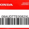 HONDA MOTOR EUROPE LTD.SLOUGH - 08AUDTTE0082XL HONDA CUSTOM RIDER TEE 2XL