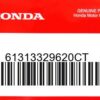 HONDA MOTOR EUROPE LTD.SLOUGH - 61313329620CT STAY