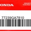 HONDA MOTOR EUROPE LTD.SLOUGH - 77239GA7810 SCHLOSS KASTEN TYP 1