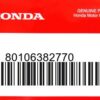 HONDA MOTOR EUROPE LTD.SLOUGH - 80106382770 BEFESTIGUNGSGUMMI