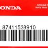 HONDA MOTOR EUROPE LTD.SLOUGH - 87411538910 HALTEGUMMI