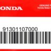 HONDA MOTOR EUROPE LTD.SLOUGH - 91301107000 O-RING 75X2.5