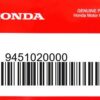 HONDA MOTOR EUROPE LTD.SLOUGH - 9451020000 AUSSENSPRENGRING