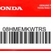 HONDA MOTOR EUROPE LTD.SLOUGH - 08HMEMKWTRS TRAVEL PACK