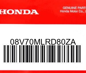 HONDA MOTOR EUROPE LTD.SLOUGH - 08V70MLRD80ZA KIT