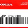 HONDA MOTOR EUROPE LTD.SLOUGH - 43100148000 PANEL