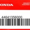 HONDA MOTOR EUROPE LTD.SLOUGH - 44641356000 RETAINER.
